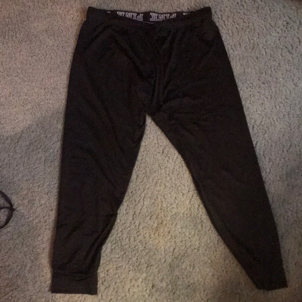 Black Victoria secret pink joggers